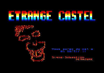 Etrange Castel (F) (1990) (Version Basic 1.1) (PD) screen shot title